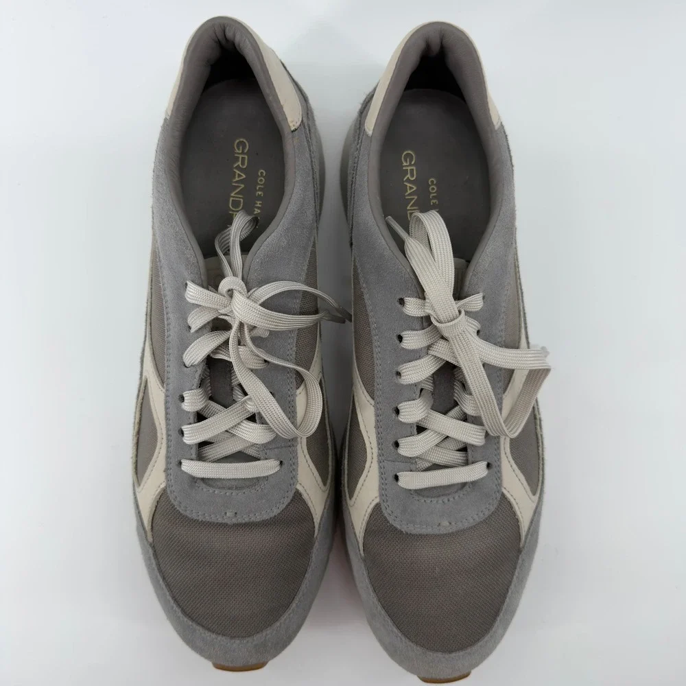 Cole Haan Grand Crosscourt II Mens Grey‎ Suede Textile Sneakers Size 12 M